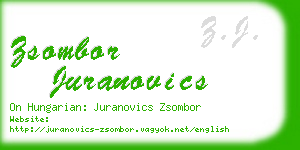 zsombor juranovics business card